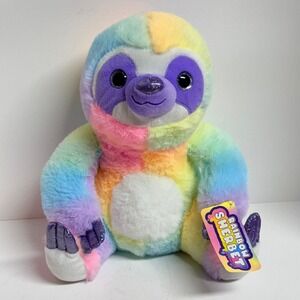 Fiesta Rainbow Sherbet Sitting Sloth Plush Stuffed Animal Living Desert 11in NWT
